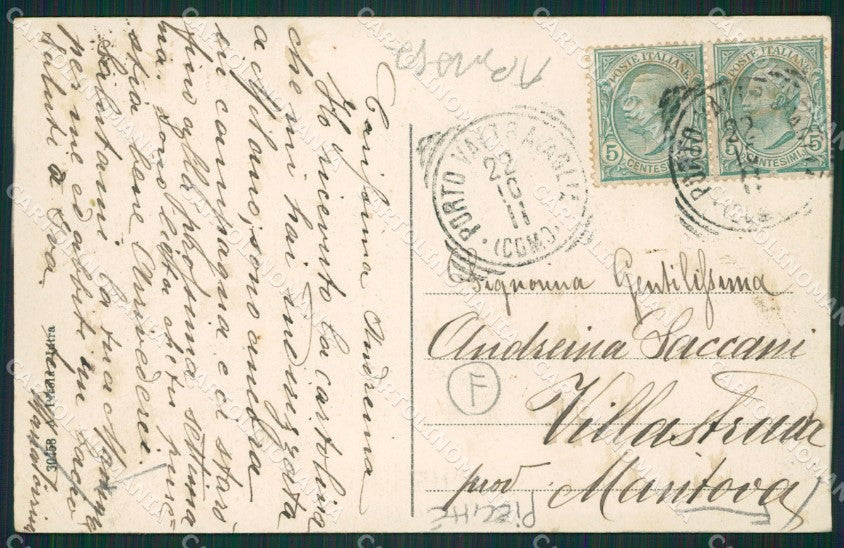 Varese Porto Valtravaglia Domo Mussadino ABRASA cartolina QK9505 – retro