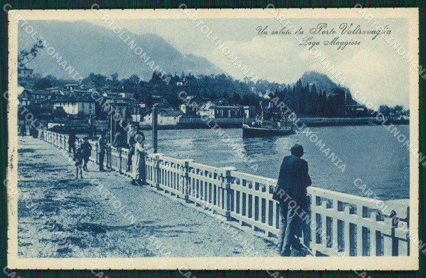 Varese Porto Valtravaglia Battello cartolina QK9511 – fronte