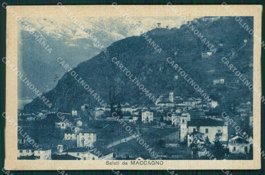 Varese Maccagno PIEGHINA cartolina QK9522 – fronte
