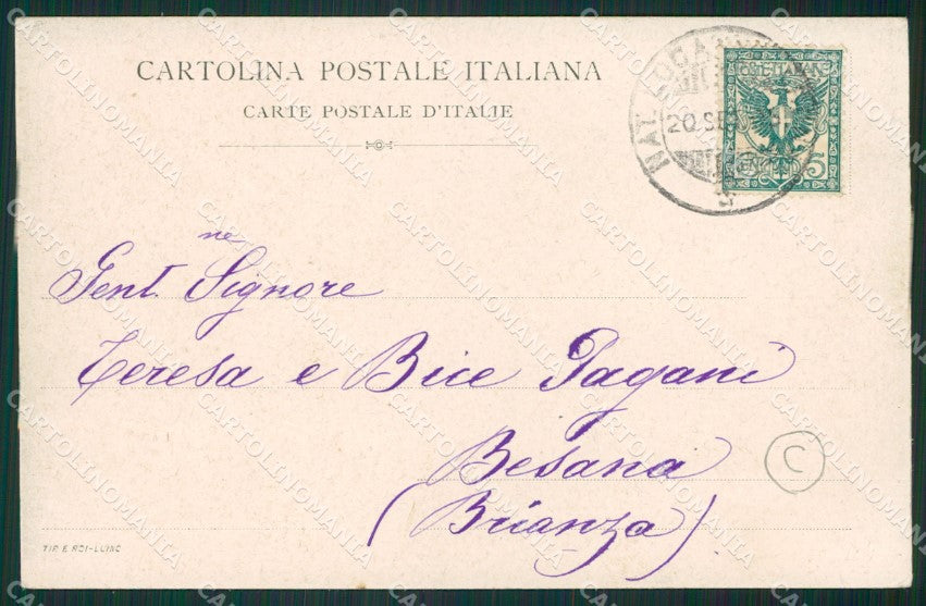 Varese Maccagno Chiaro di Luna cartolina QK9525 – retro