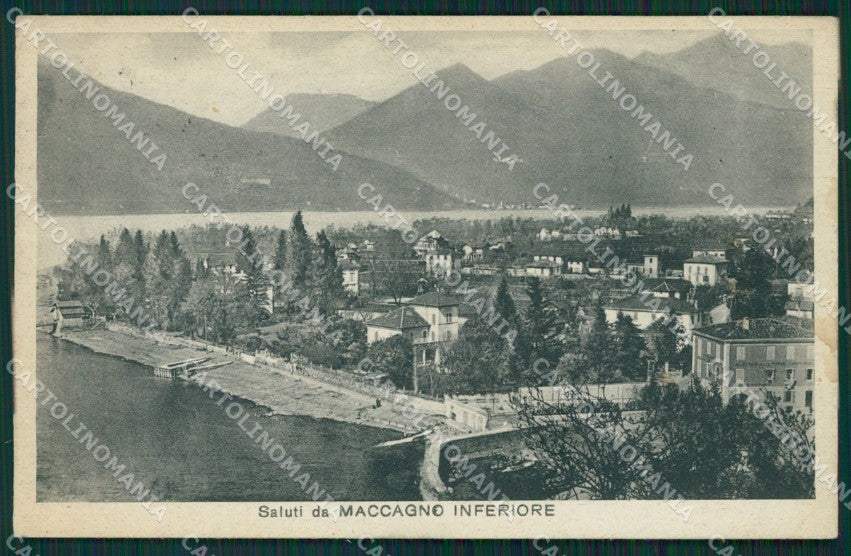 Varese Maccagno PIEGHINE cartolina QK9532 – fronte