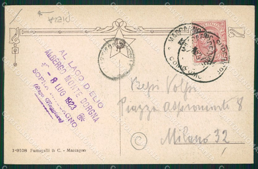 Varese Maccagno PIEGA cartolina QK9536 – retro
