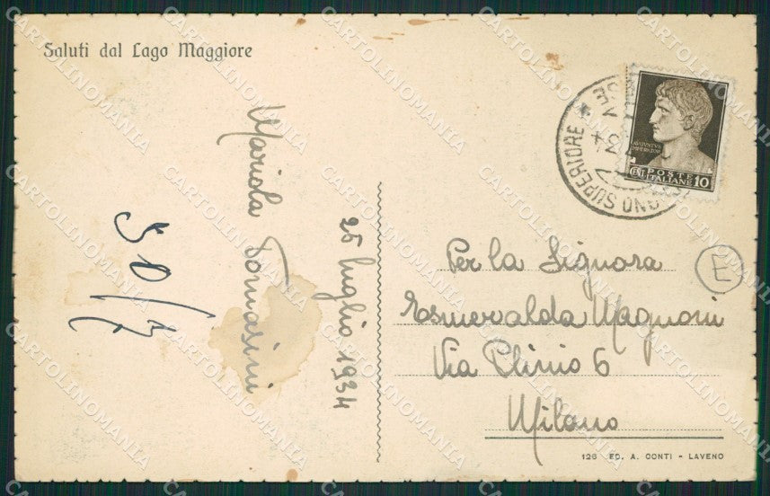 Varese Maccagno cartolina QK9551 – retro