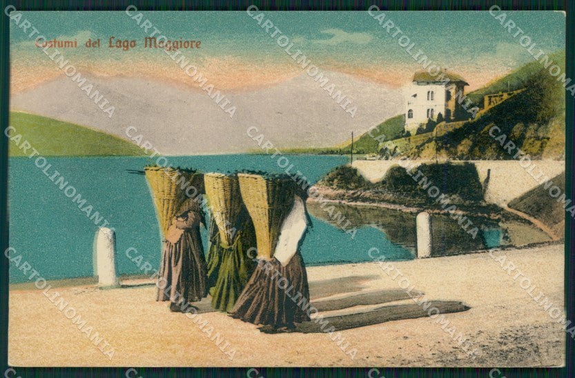 Varese Maccagno Colmegna Costumi cartolina QK9559 – fronte
