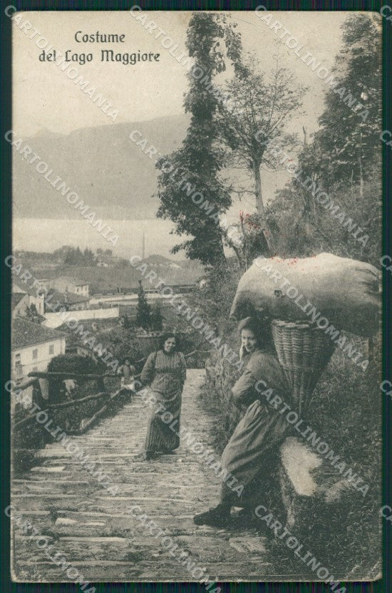 Varese Maccagno Costumi PIEGHE cartolina QK9575 – fronte