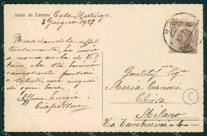Varese Laveno cartolina QK9591 – retro