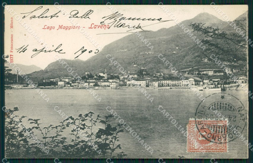 Varese Laveno cartolina QK9597 – fronte