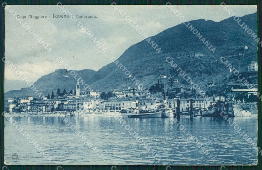 Varese Laveno Battello cartolina QK9607 – fronte