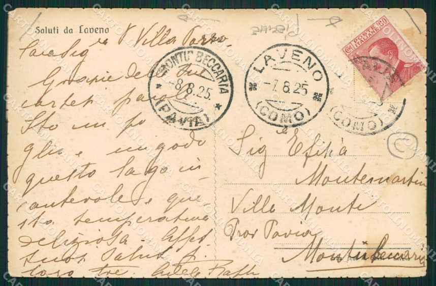 Varese Laveno PIEGHE cartolina QK9613 – retro