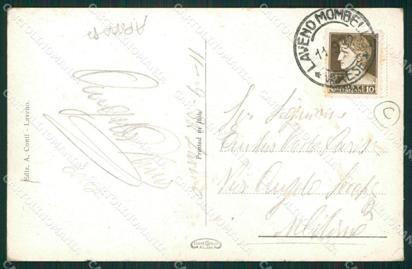 Varese Laveno Battello ABRASA cartolina QK9617 – retro