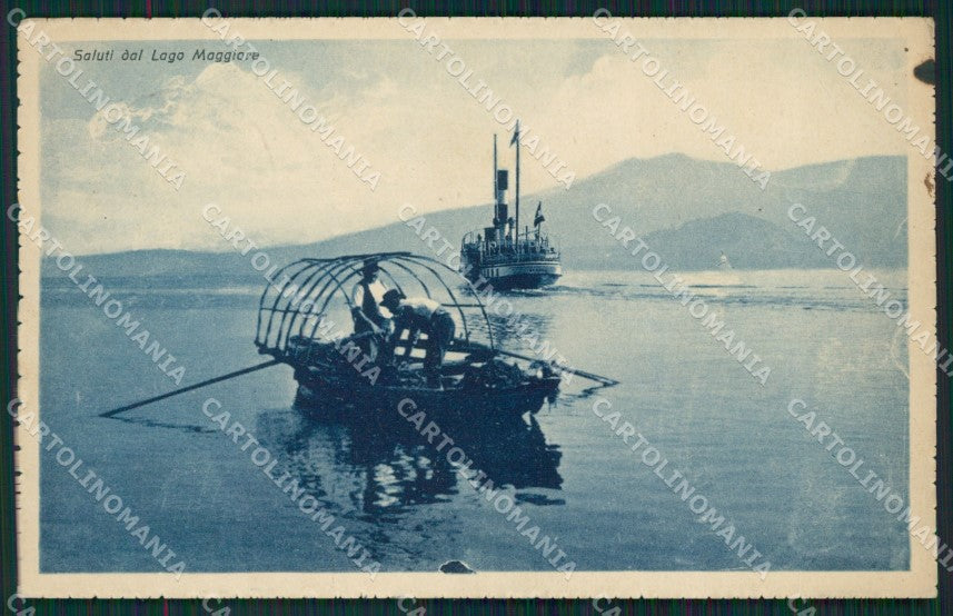 Varese Laveno Battello PIEGHE cartolina QK9633 – fronte