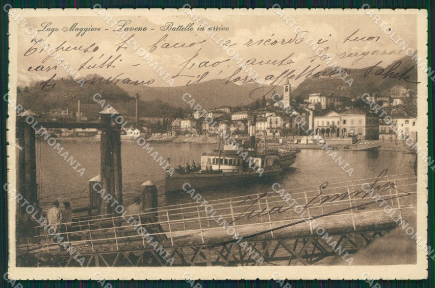 Varese Laveno Battello STRAPPINO cartolina QK9635 – fronte