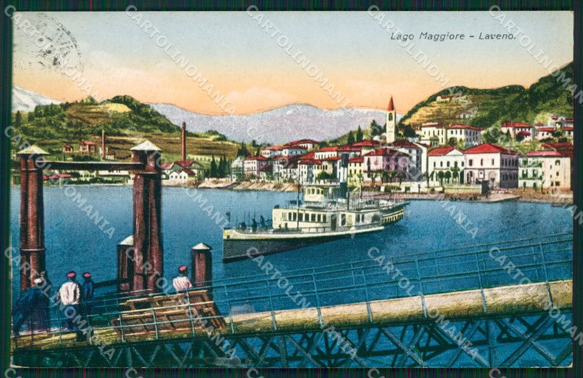 Varese Laveno Battello cartolina QK9636 – fronte