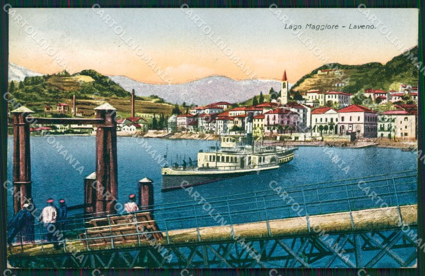 Varese Laveno Battello cartolina QK9643 – fronte