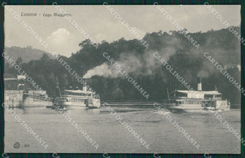 Varese Laveno Battello cartolina QK9648 – fronte
