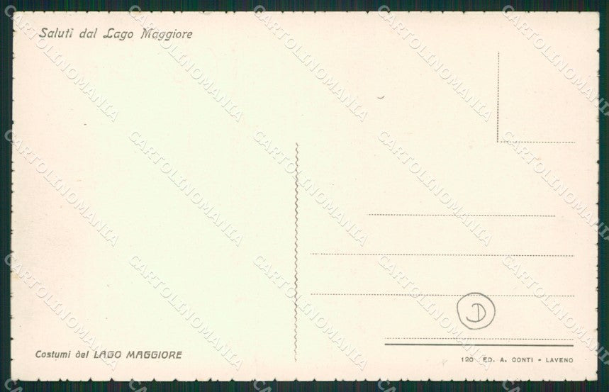 Varese Laveno Costumi cartolina QK9656 – retro