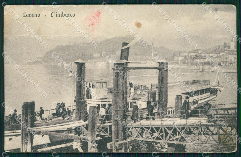 Varese Laveno Battello SCOLLATA ABRASA cartolina QK9669 – fronte