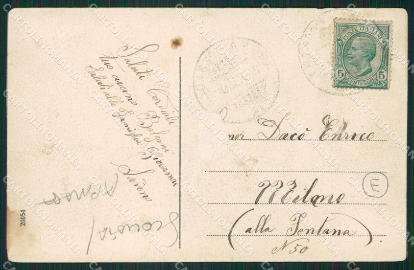 Varese Laveno Battello SCOLLATA ABRASA cartolina QK9669 – retro