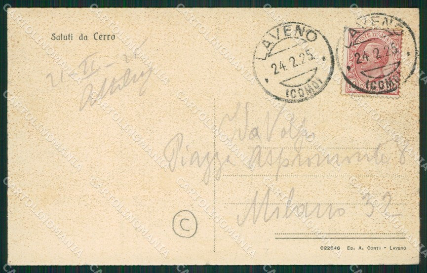 Varese Laveno Cerro cartolina QK9696 – retro