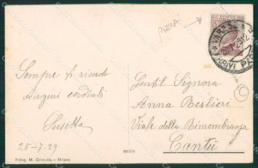 Varese Marchirolo ABRASA PIEGA cartolina QK9702 – retro