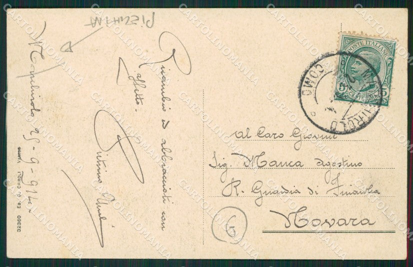 Varese Marchirolo PIEGHINA cartolina QK9744 – retro