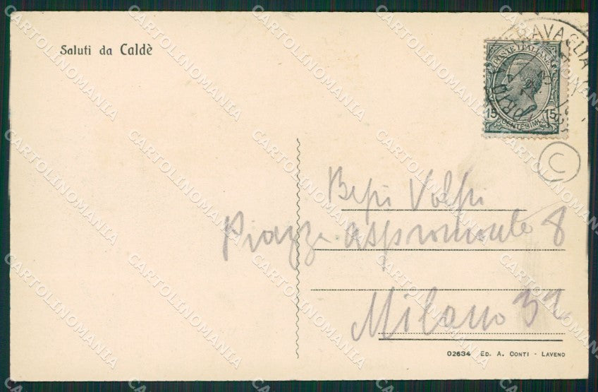 Varese Caldè cartolina QK9754 – retro