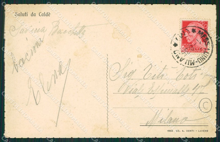 Varese Caldè cartolina QK9761 – retro