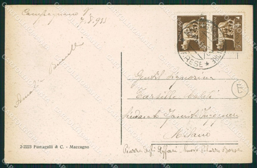 Varese Campagnano cartolina QK9780 – retro