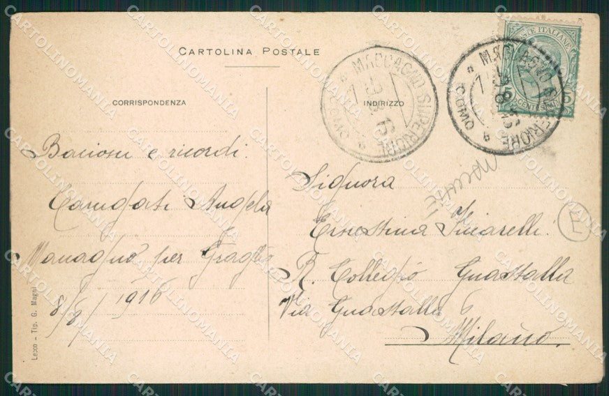 Varese Graglio MACCHIE cartolina QK9791 – retro