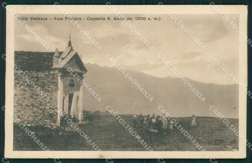 Varese Graglio Alpe Forcora PIEGHINE cartolina QK9793 – fronte