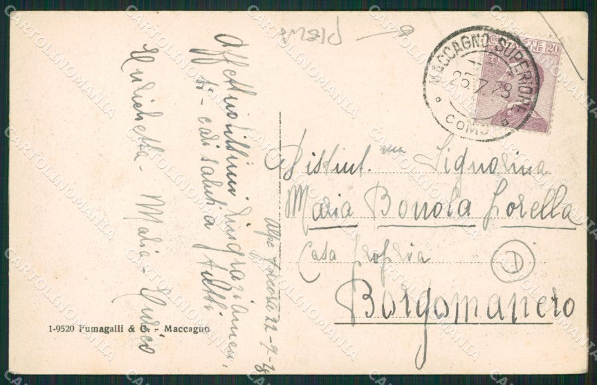 Varese Val Veddasca Alpe Forcora Monte Paione PIEGA cartolina QK9797 – retro