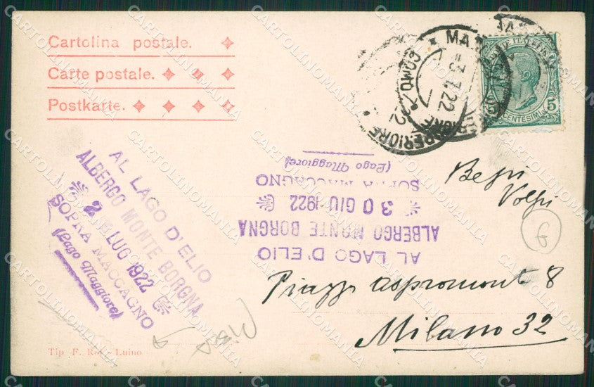 Varese Val Veddasca Saluti da PIEGA cartolina QK9802 – retro