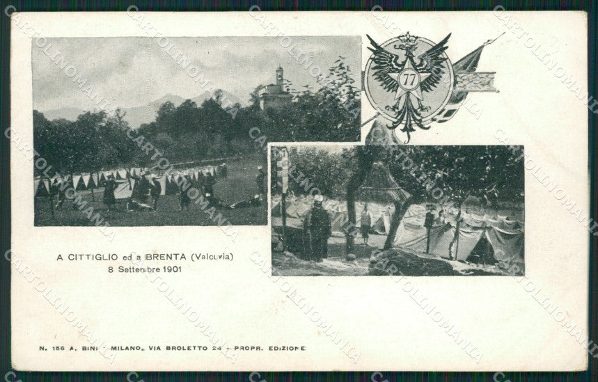 Varese Brenta Cittiglio Militari Valcuvia cartolina QK9811 – fronte