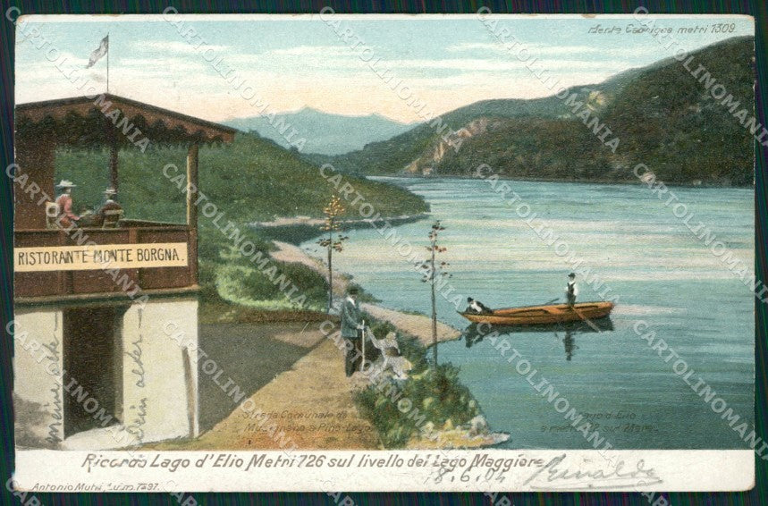 Varese Maccagno Lago Elio PIEGA cartolina QK9821 – fronte