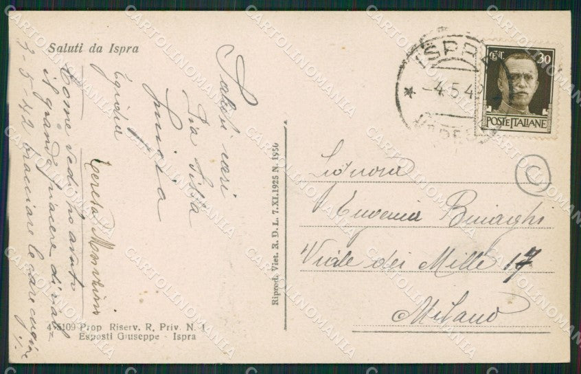 Varese Ispra cartolina QK9831 – retro