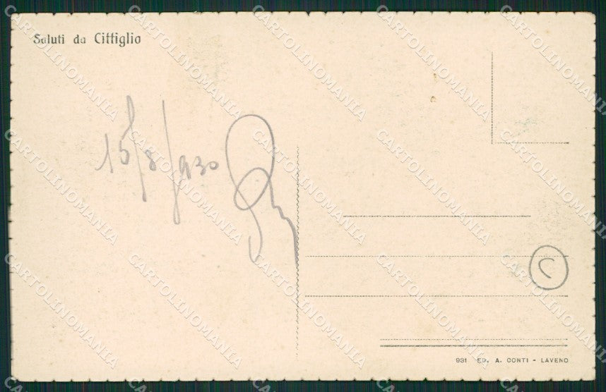 Varese Cittiglio cartolina QK9837 – retro