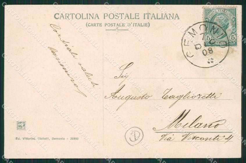 Varese Gemonio cartolina QK9855 – retro