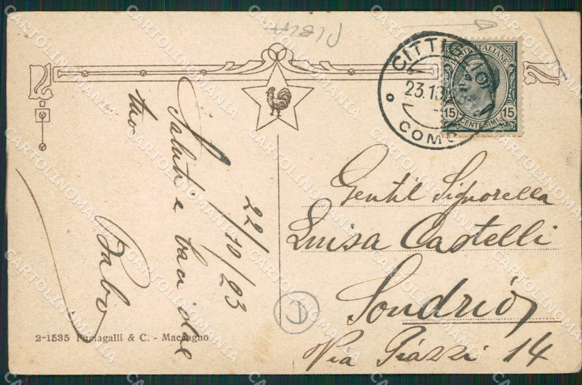 Varese Cavarate PIEGA cartolina QK9876 – retro