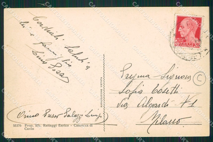 Varese Azzio Orino cartolina QK9884 – retro