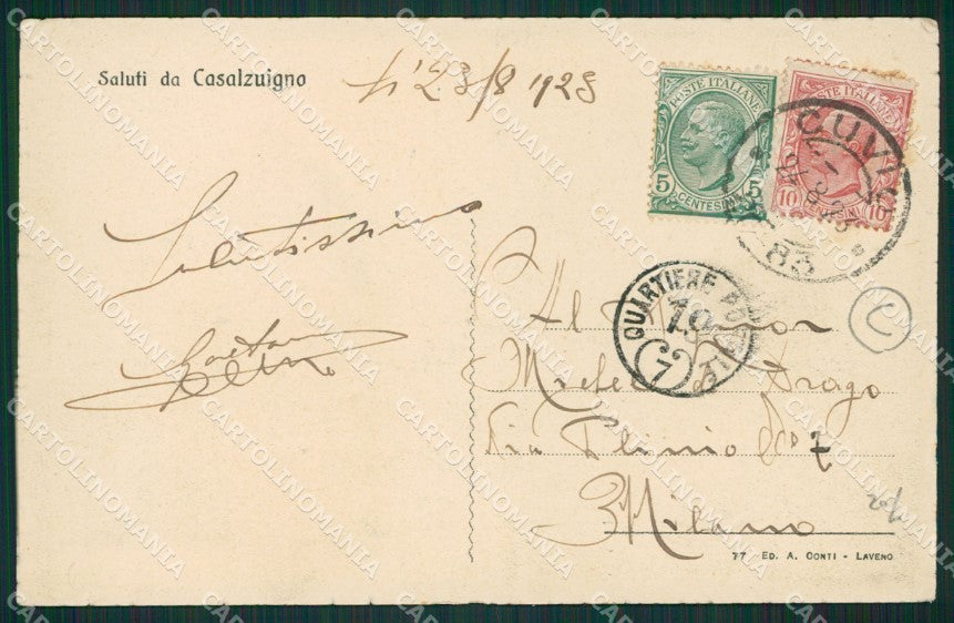 Varese Casalzuigno cartolina QK9919 – retro