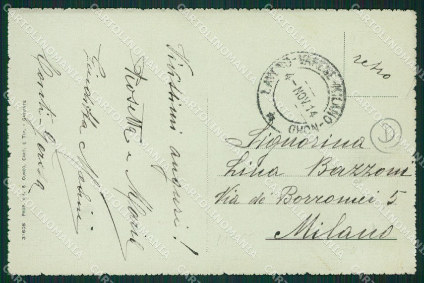 Varese Casalzuigno cartolina QK9922 – retro