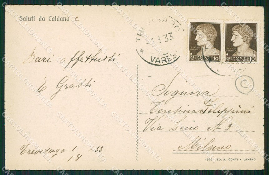 Varese Cocquio Caldana cartolina QK9946 – retro