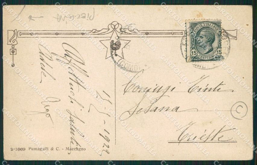 Varese Masciago Primo PIEGHINA cartolina QK9961 – retro