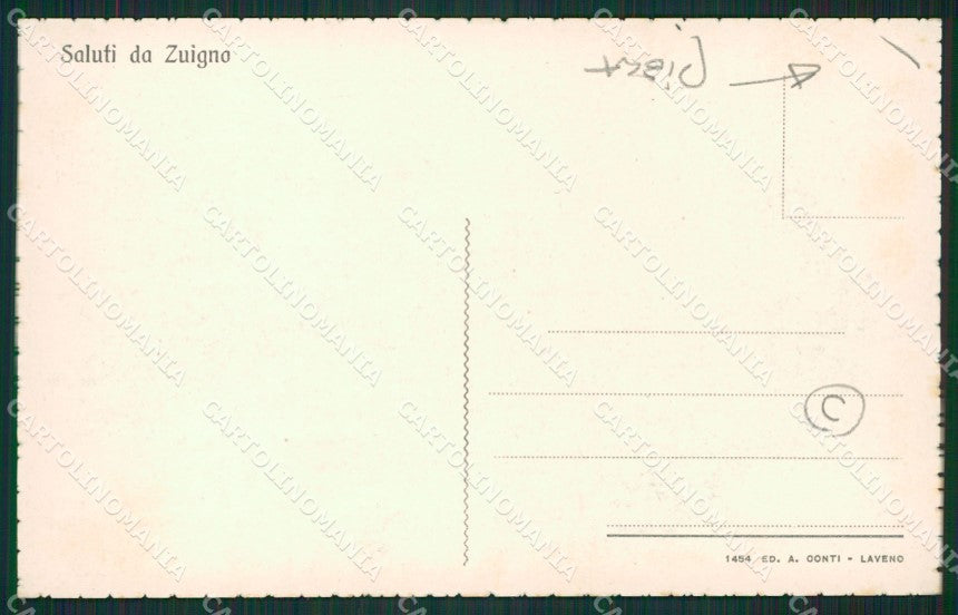Varese Zuigno PIEGA cartolina QK9976 – retro