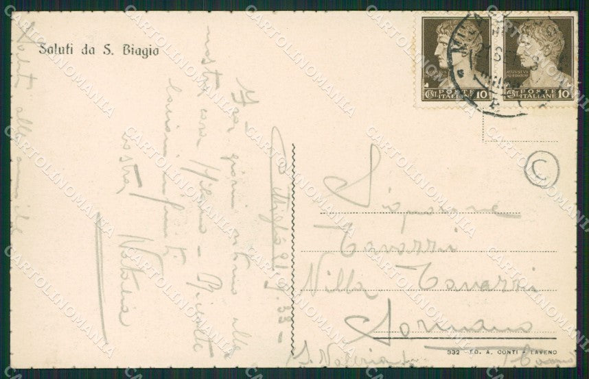 Varese Cittiglio San Biagio cartolina QK9982 – retro