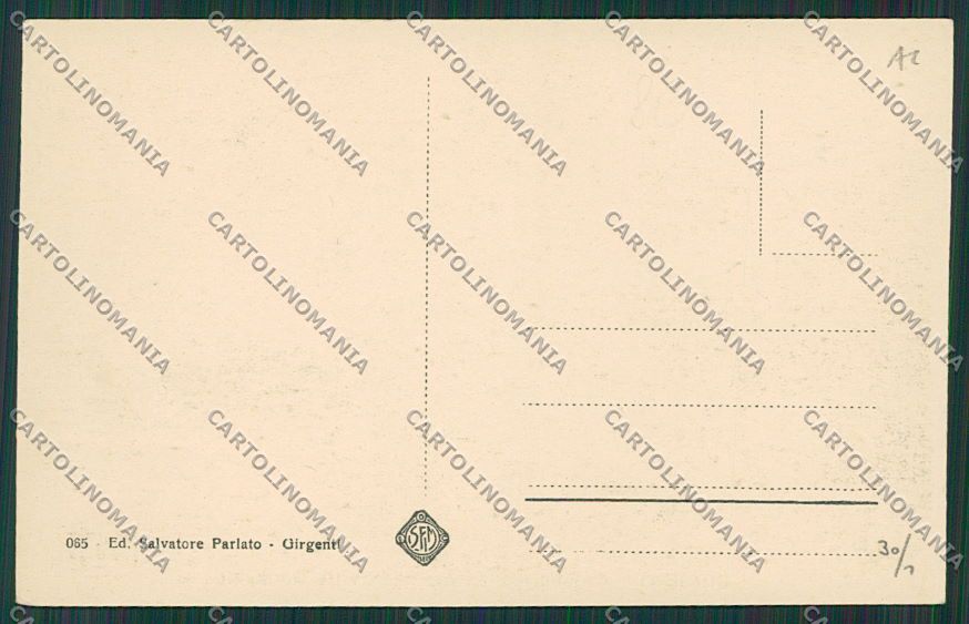 Agrigento Città cartolina QQ0009 – retro