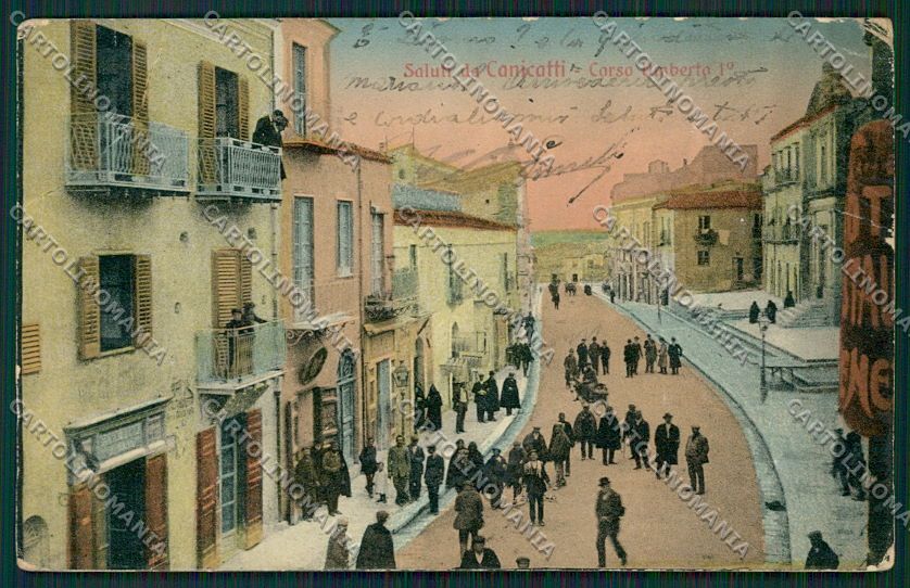 Agrigento Canicattì PIEGHINE cartolina QQ0033 – fronte