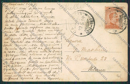 Agrigento Canicattì PIEGHINE cartolina QQ0033 – retro