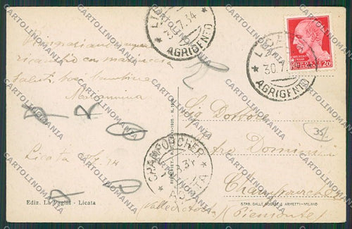 Agrigento Licata cartolina QQ0047 – retro