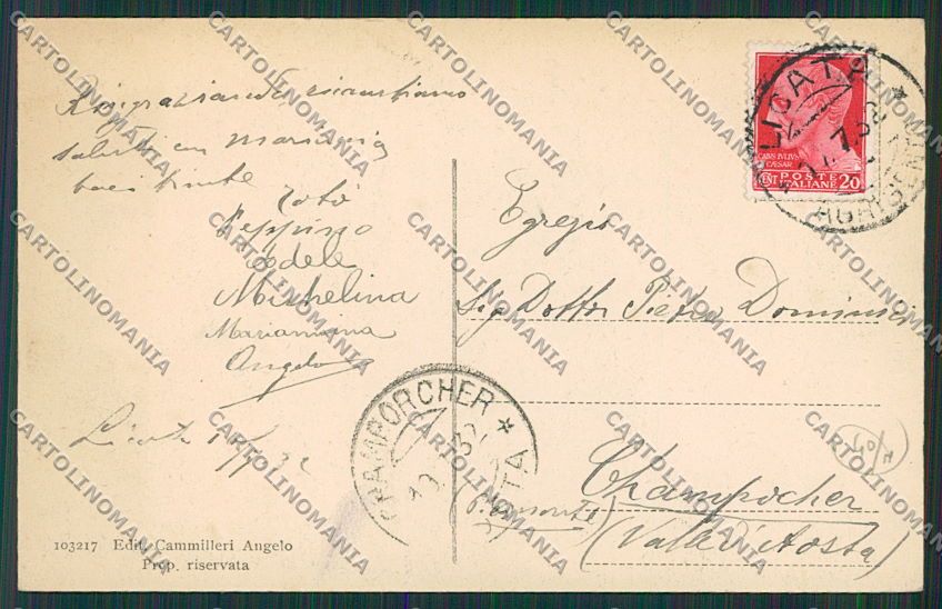 Agrigento Licata cartolina QQ0051 – retro